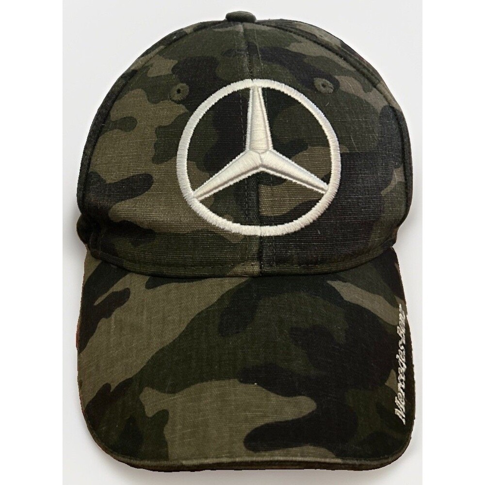Mercedes-Benz Camouflage Baseball Cap Green Black Cars Theme Unisex Adults